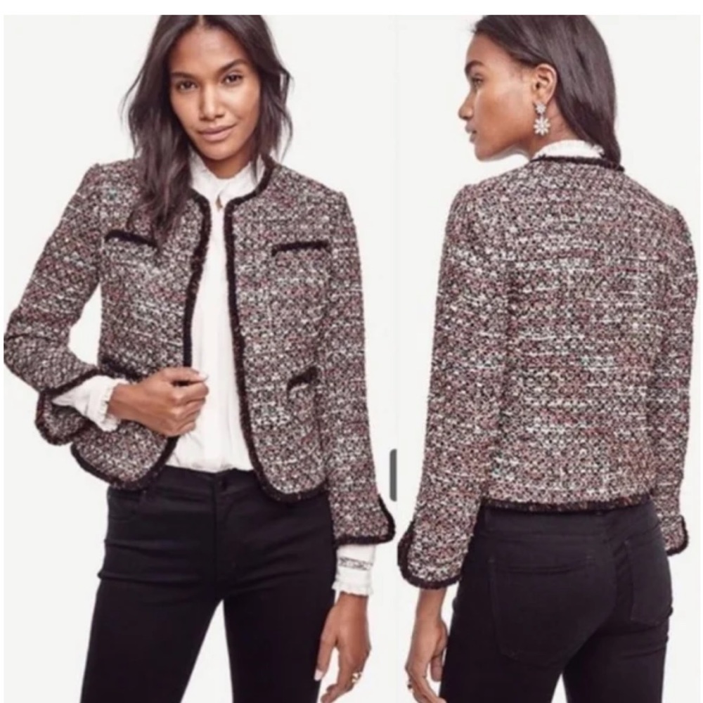 NWOT Ann Taylor Confetti Tweed jacket, size 0